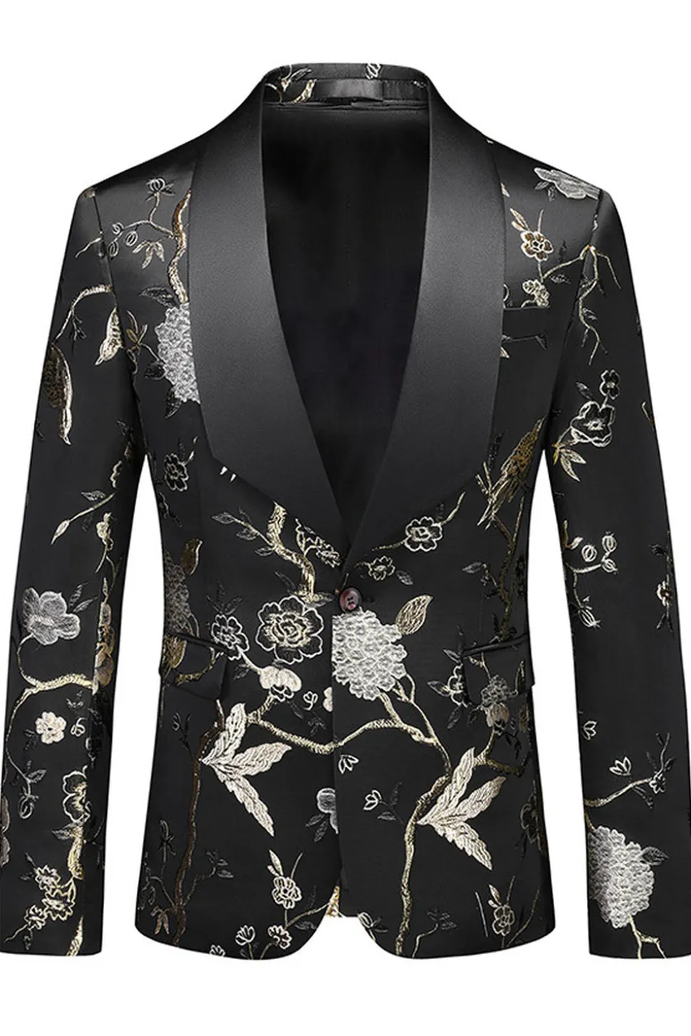 Xaile roxo lapela Jacquard 3 peças homens ternos de baile
