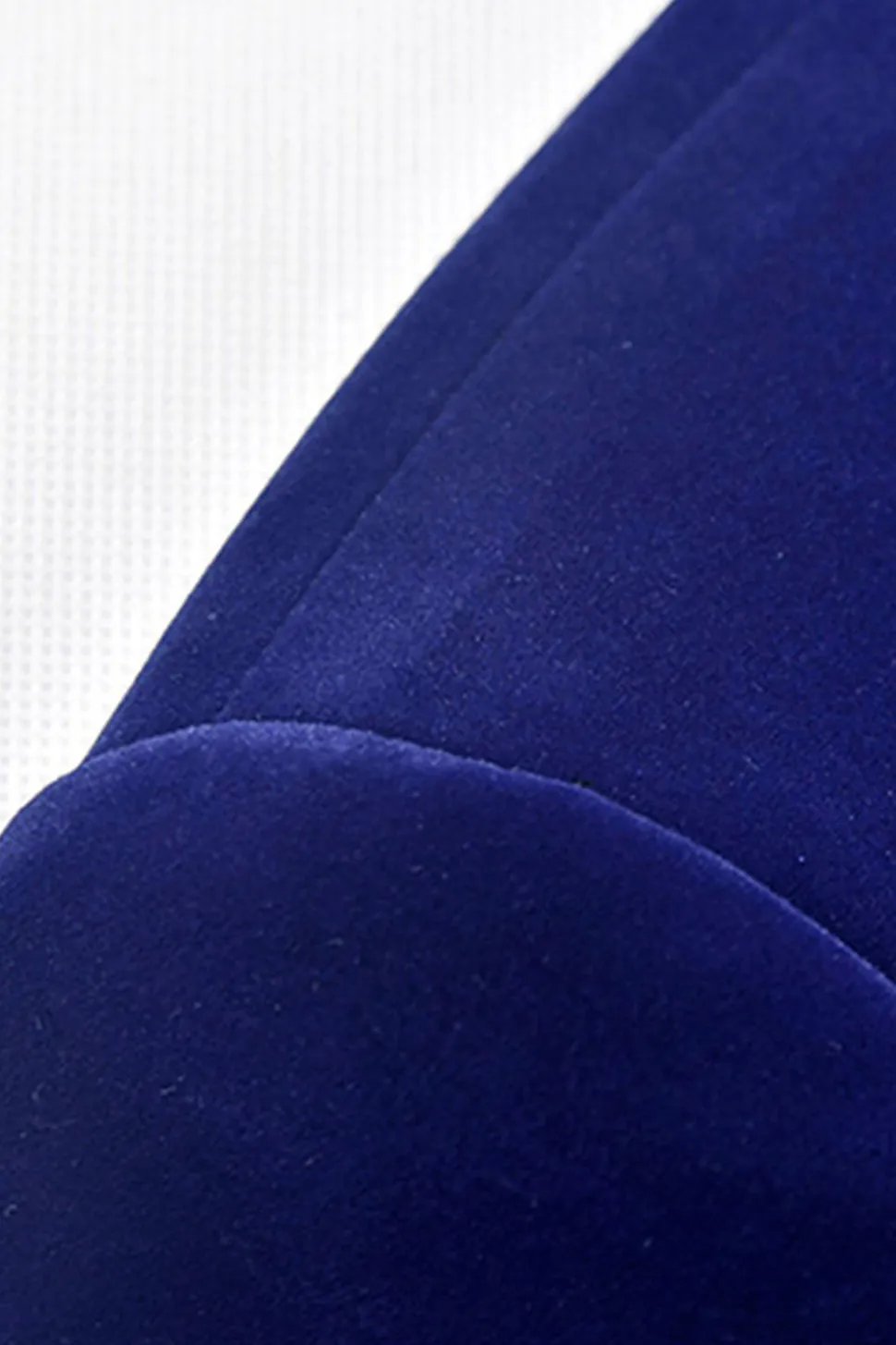 Xale Azul Masculino Lapela Um Botão Prom Blazer
