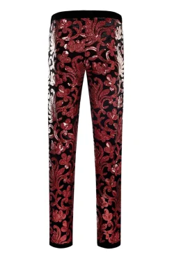 Xale Lapela Um Botão Royal Blue Sequins Masculino 2 Peças Ternos