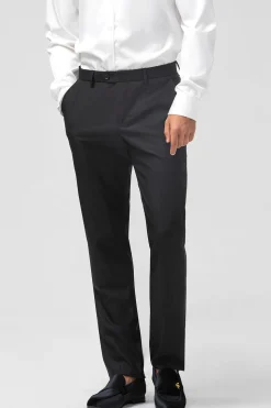 Xale Preto Lapela 3-Peças Slim Fit Ternos Masculinos