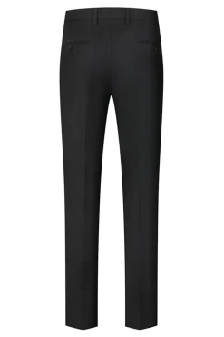 Xale Preto Lapela Um Botão 3-Piece Homens Ternos