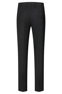 Xale Preto Lapela Um Botão 3-Piece Homens Ternos