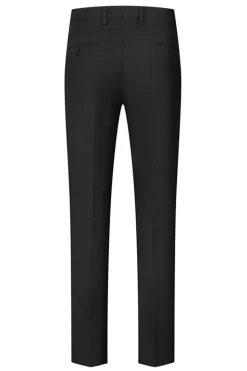 Xale Preto Lapela Um Botão 3-Piece Homens Ternos