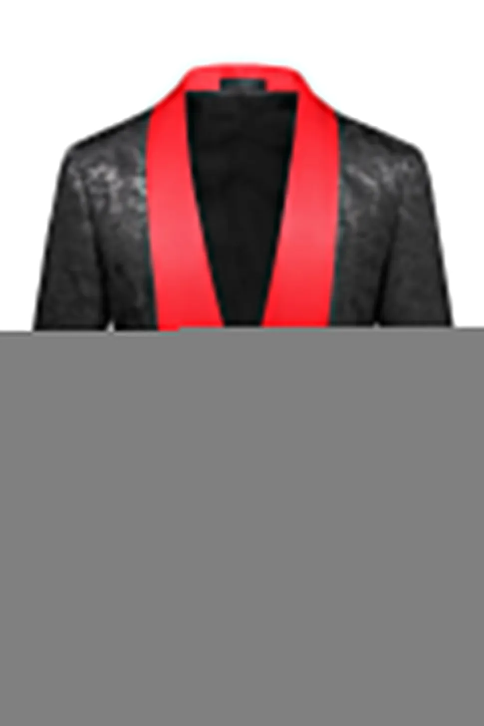 Xale Preto Lapela Um Botão 2 Peças Homens Prom Suits