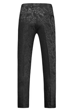 Xale Preto Lapela Um Botão 2 Peças Homens Prom Suits